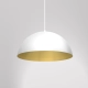lafabryka.pl Lampa wisząca BETA WHITE/GOLD 1xE27 45cm MLP7974 Milagro